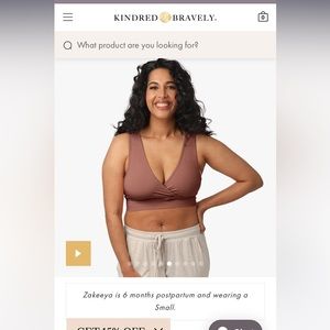 Kindred Bravely French Terry Racerback nursing/sleep bra